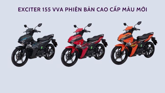 Phiên bản Cao cấp Exciter 155 VVA với màu sắc mới, mang đến phong cách tươi mới và hiện đại.