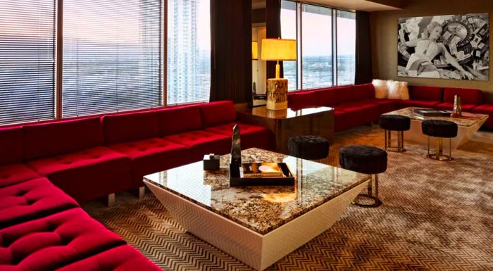 Rock legend Lenny Kravitz put his signature touch on this extravagant suite at W Las Vegas.