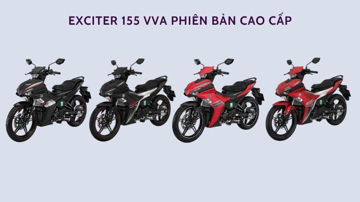 Phiên bản Cao cấp Exciter 155 VVA, sự lựa chọn đẳng cấp với thiết kế ấn tượng và màu sắc nổi bật.