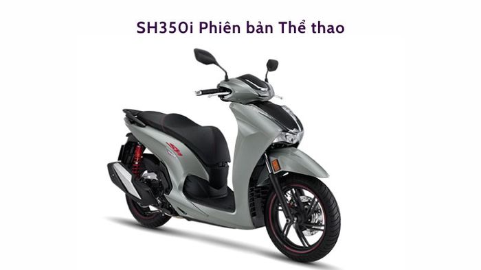 SH350i phiên bản Thể thao màu xám đen