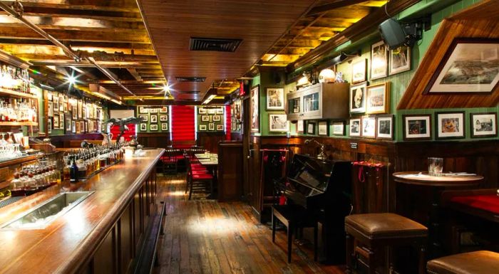 Dead Rabbit formula: Combine one part traditional Irish pub with one part sophisticated cocktail lounge.