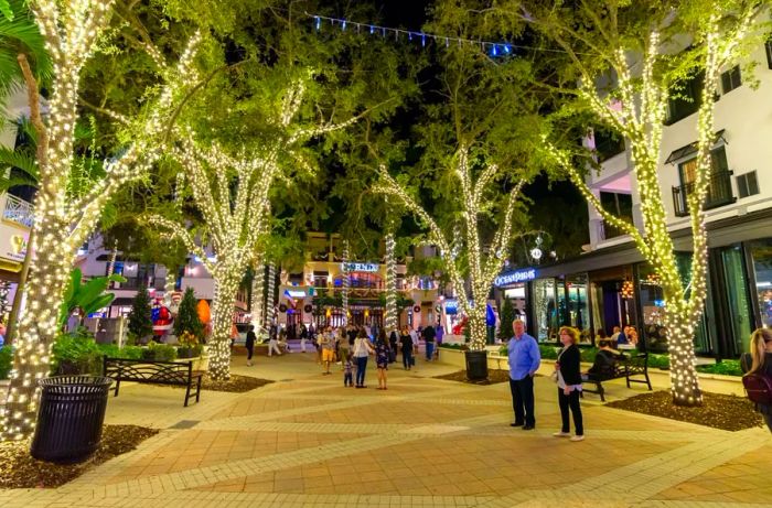 Naples, Florida, is often among the warmest places in the continental United States during Christmas.