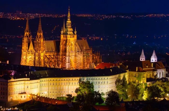 The President of the Czech Republic has his official residence at Prague Castle.