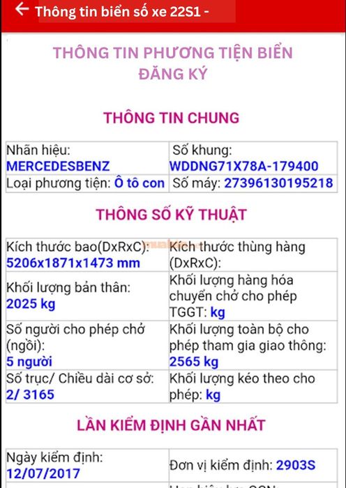 Hướng dẫn tra cứu biển số xe Tuyên Quang online - Xem kết quả tra cứu