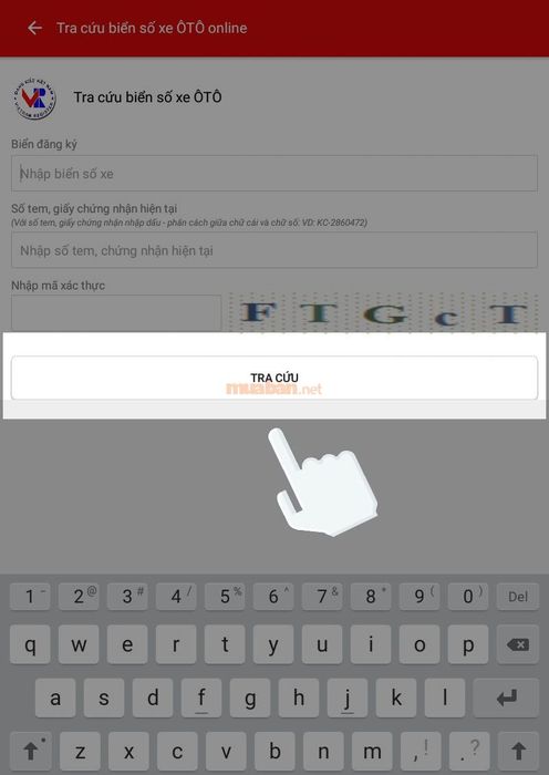 Hướng dẫn tra cứu biển số xe Tuyên Quang online - Tra cứu kết quả