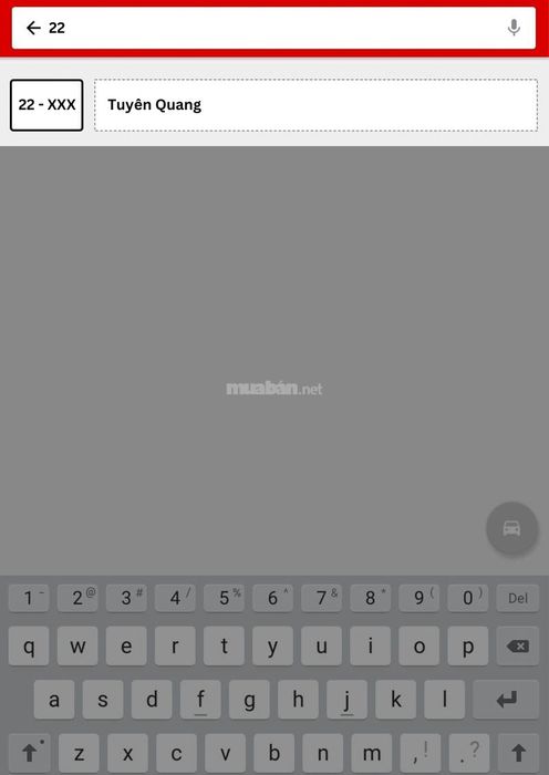 Hướng dẫn tra cứu biển số xe Tuyên Quang online - Mở và nhập thông tin vào app “Biển số xe”