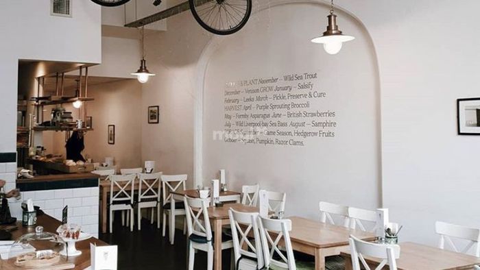 Trang trí tường quán cafe theo phong cách tối giản