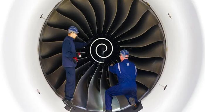 The Rolls Royce Trent XWB powers the Airbus A350 XWB.