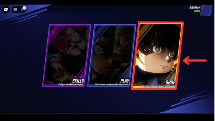 Hướng Dẫn Nhập Code Skillful Roblox - Bước 1