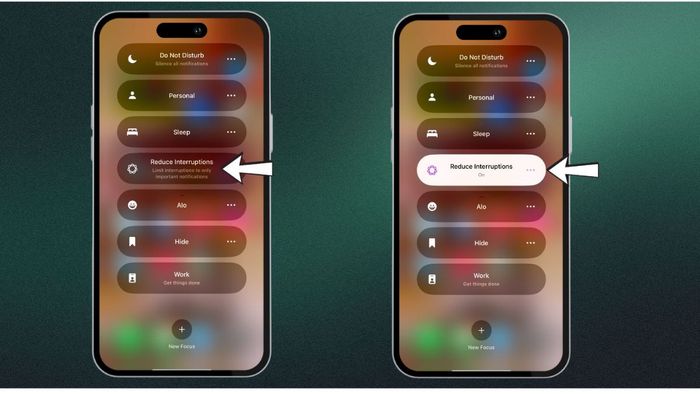Hướng dẫn sử dụng tính năng Giảm gián đoạn trên iPhone hiệu quả - Bước 4