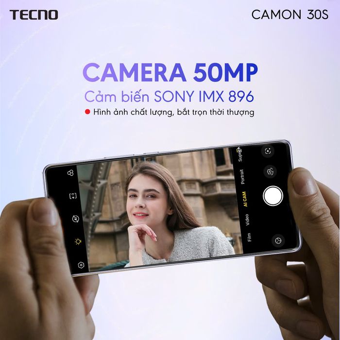 Tecno Camon 30S trang bị camera chất lượng vượt trội