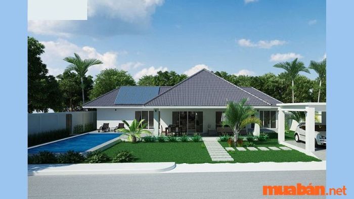 Nhà cấp 4 có hồ bơi