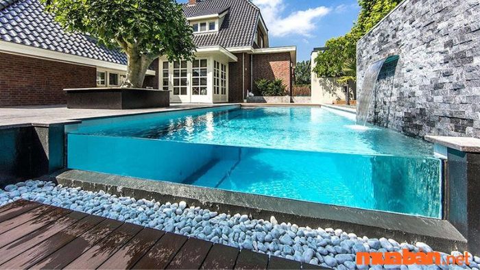 Nhà cấp 4 với hồ bơi