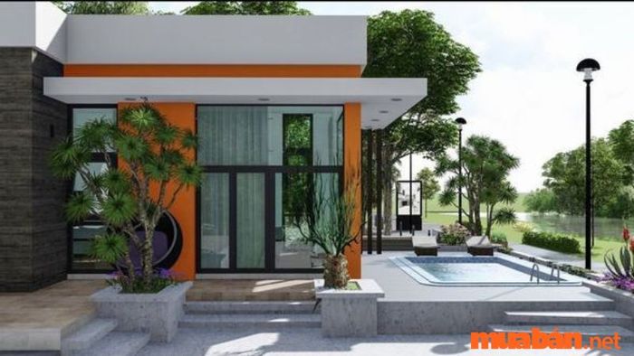 Nhà cấp 4 có hồ bơi