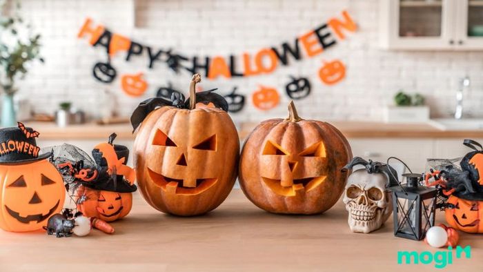 cách trang trí halloween cho quán cafe