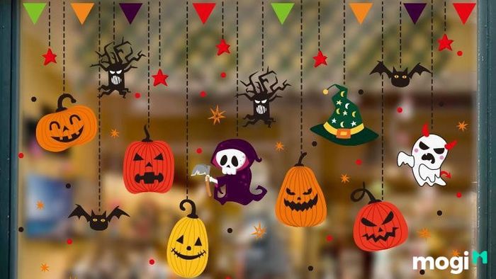 cách trang trí halloween cho quán cafe