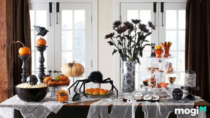 cách trang trí halloween cho quán cafe