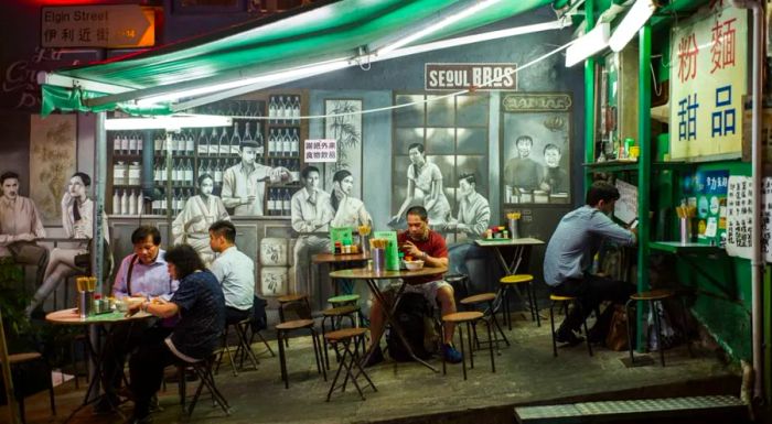 Hong Kong is the birthplace of al fresco dining.