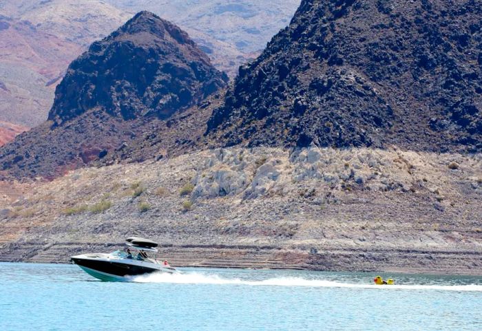 Las Vegas has experienced flash floods this week, following a prolonged drought at nearby Lake Mead.