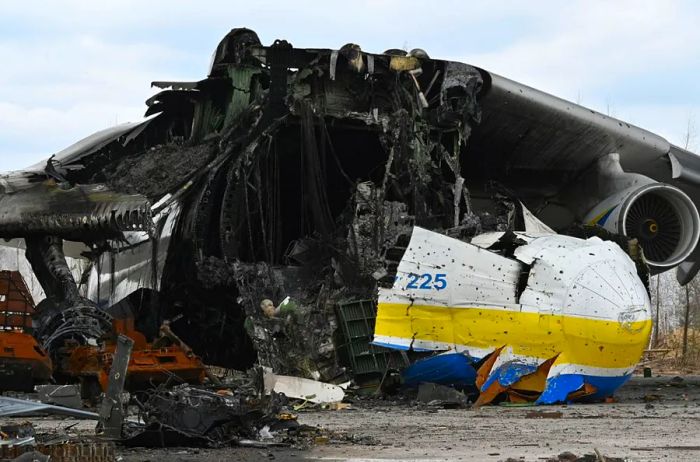 The Ukrainian Antonov An-225 'Mriya' cargo plane was destroyed during the Russian invasion