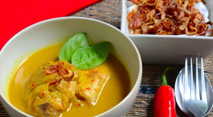 Gulai, a rich and spicy curry, is a well-loved dish in Indonesia.