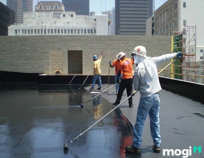 Các bước tiến hành chống thấm trần nhà.