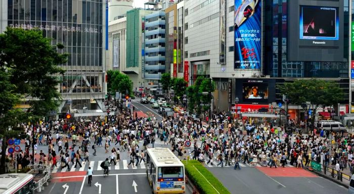 Tokyo’s iconic intersection.