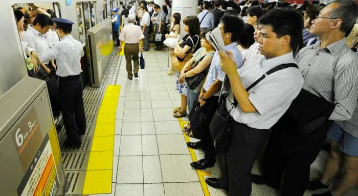 Tokyo’s subway system: a picture of polite yet organized chaos.