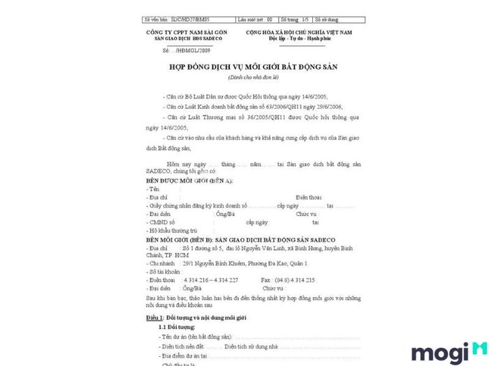 môi giới cho thuê nhà