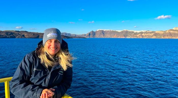 Evi Nomikou has dedicated the last two decades to studying the volcanic activity of Santorini.