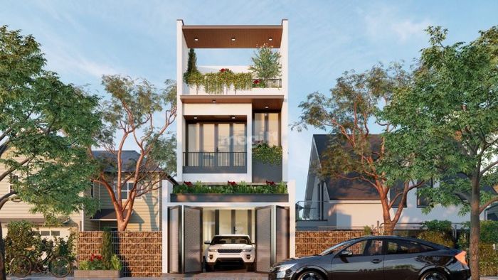Nhà ống kiểu Pháp 3 tầng đẹp mắt, mang lại không gian sống lý tưởng