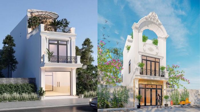 Nhà ống kiểu Pháp 3 tầng với kiến trúc ấn tượng, đầy đủ công năng