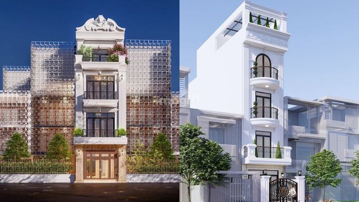 Mẫu nhà ống kiểu Pháp 4 tầng với thiết kế tinh tế và ấn tượng