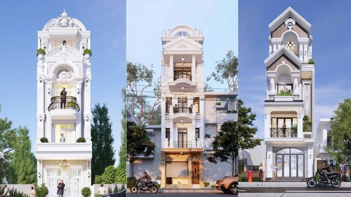 Nhà ống kiểu Pháp 4 tầng với thiết kế độc đáo và sang trọng