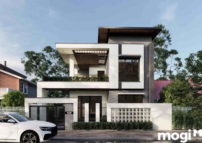 Mẫu tường rào biệt thự hiện đại