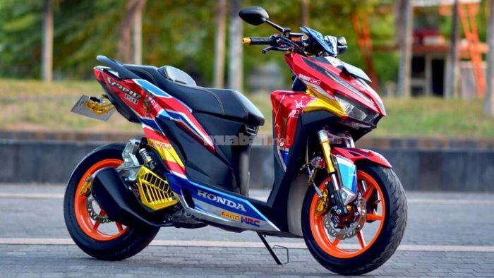 Xe Vario 150 độ kiểng theo phong cách thể thao mạnh mẽ, cá tính