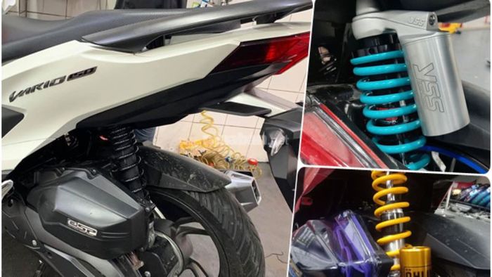 Xe Vario 150 độ phuộc sau YSS với nhiều màu sắc nổi bật, tùy chọn phong cách riêng
