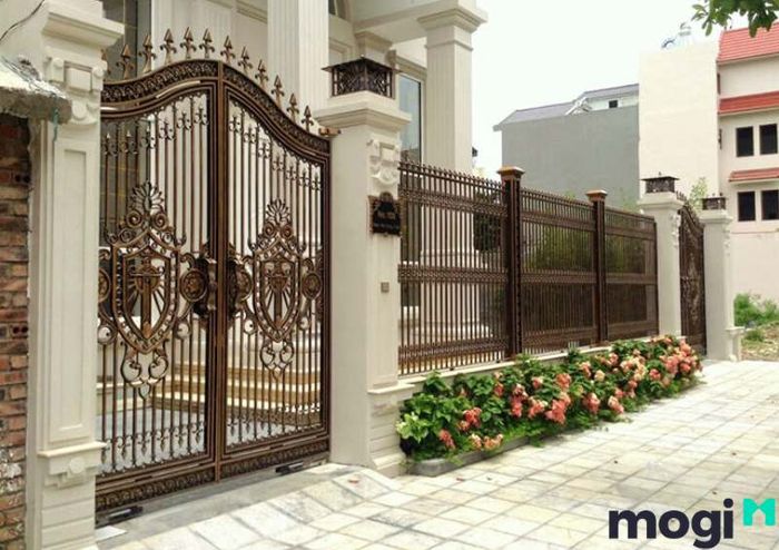 Chọn tông màu phù hợp cho tường rào biệt thự hiện đại theo ngôi nhà