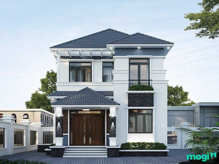 nhà 2 tầng mái Nhật