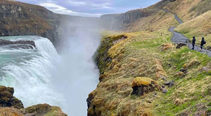 On a recent June day, Gullfoss was nearly deserted, yet international tourism in Iceland is steadily on the rise.