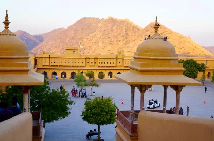 Amber Fort, located just outside Jaipur, served as the royal residence during the Mughal Empire’s reign.