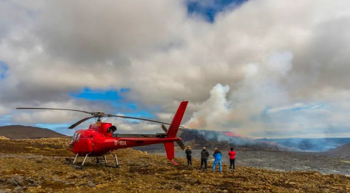 Tour operators are capitalizing on the first eruption in hundreds of years on the Reykjanes Peninsula.