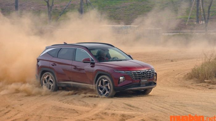 Phần đuôi xe của Hyundai Tucson 2023