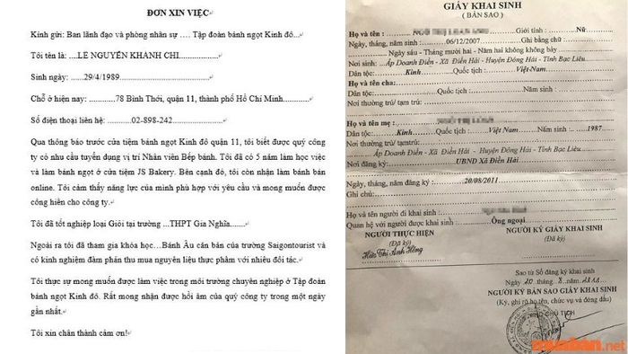 Các giấy tờ cần chuẩn bị khi viết hồ sơ xin việc tay
