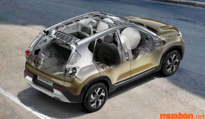 Kích thước của xe KIA Sonet 2023 là 4120 x 1790 x 1642 (mm).