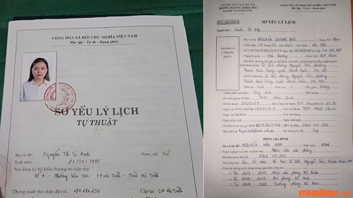 Cách viết sơ yếu lý lịch tay chuẩn xác