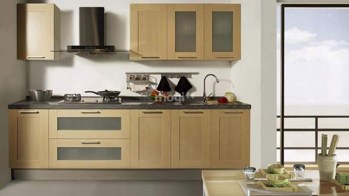 Tránh để các góc nhọn chiếu vào khu vực bếp