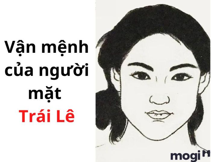 Những ai sở hữu khuôn mặt trái lê có đặc điểm nổi bật là trán hẹp và nhỏ, cằm đầy đặn và rộng. Thể chất của họ cường tráng, khỏe mạnh. Theo các chuyên gia nhân tướng học, đây là người khá thực dụng, luôn tính toán cẩn thận và chú trọng đến vật chất. Họ cũng dễ bị cám dỗ bởi đồng tiền và không thể khống chế bản thân trước những cám dỗ này, do đó dễ mắc sai lầm khi ra quyết định.