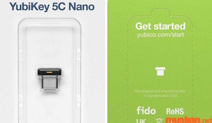 Khóa bảo mật Yubikey - Dòng Yubikey 5C Nano