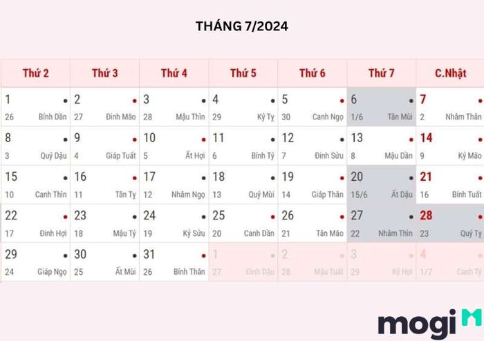 Những Ngày Tốt Nhập Trạch Tháng 7 Năm 2024